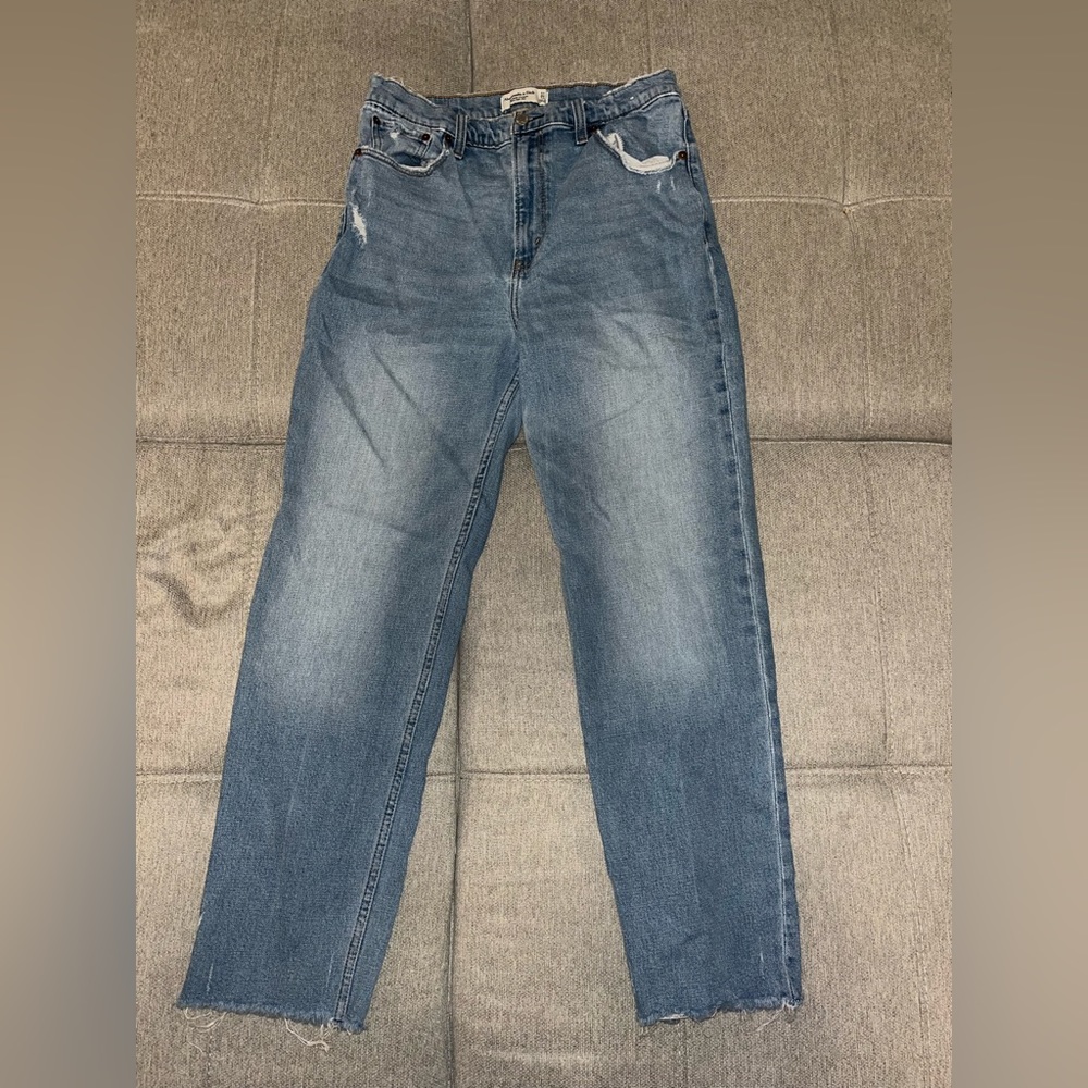 Abercrombie Ankle Straight High Rise